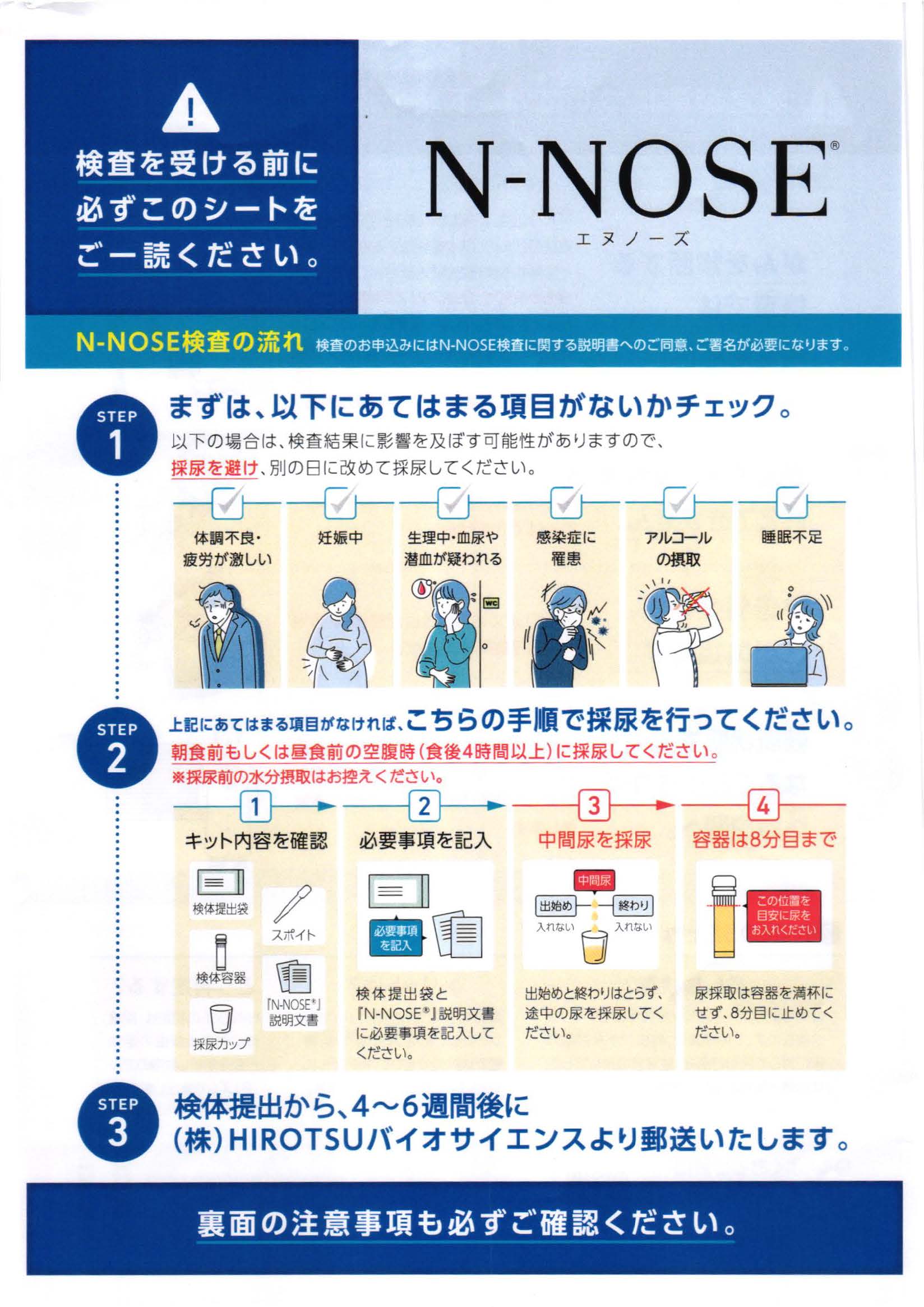 N-NOSE検査の流れ